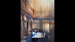Painting Demonstration- “Solitude” #art #instructional #watercolor #painting