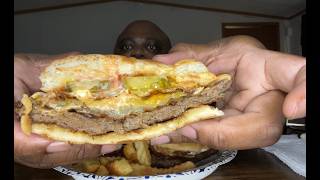 Massive Juicy Burger (Hangover Burger )From Pepe’s