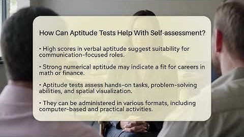 How Can Aptitude Tests Help With Self-assessment? - Learn As An Adult