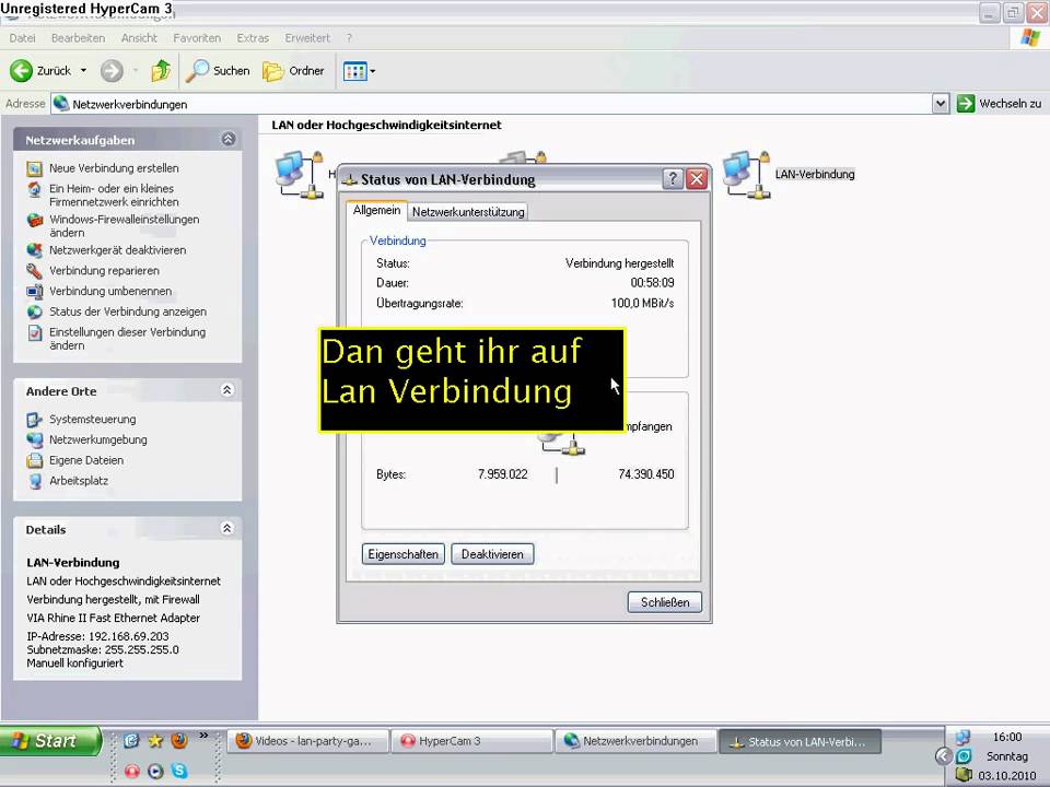 Lan party einrichten windows xp - YouTube Lan party einrichten windows xp - YouTube
