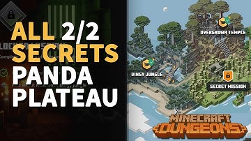 All Panda Plateau Secrets Minecraft Dungeons