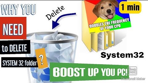 WHAT HAPPENS IF YOU DELETE SYSTEM 32 FOLDER?
