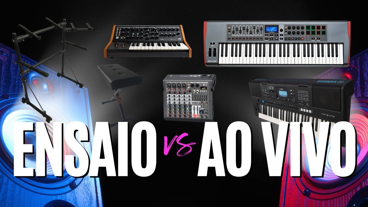 Setup de ensaio vs Setup para tocar ao vivo - YouTube