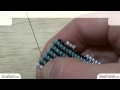 BeadsFriends: Peyote Stitch Tutorial - How to increase a flat Peyote Stitch beadwork