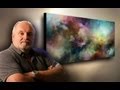 Abstract art painting demo depth  movement with simple blending  washes fun  easy