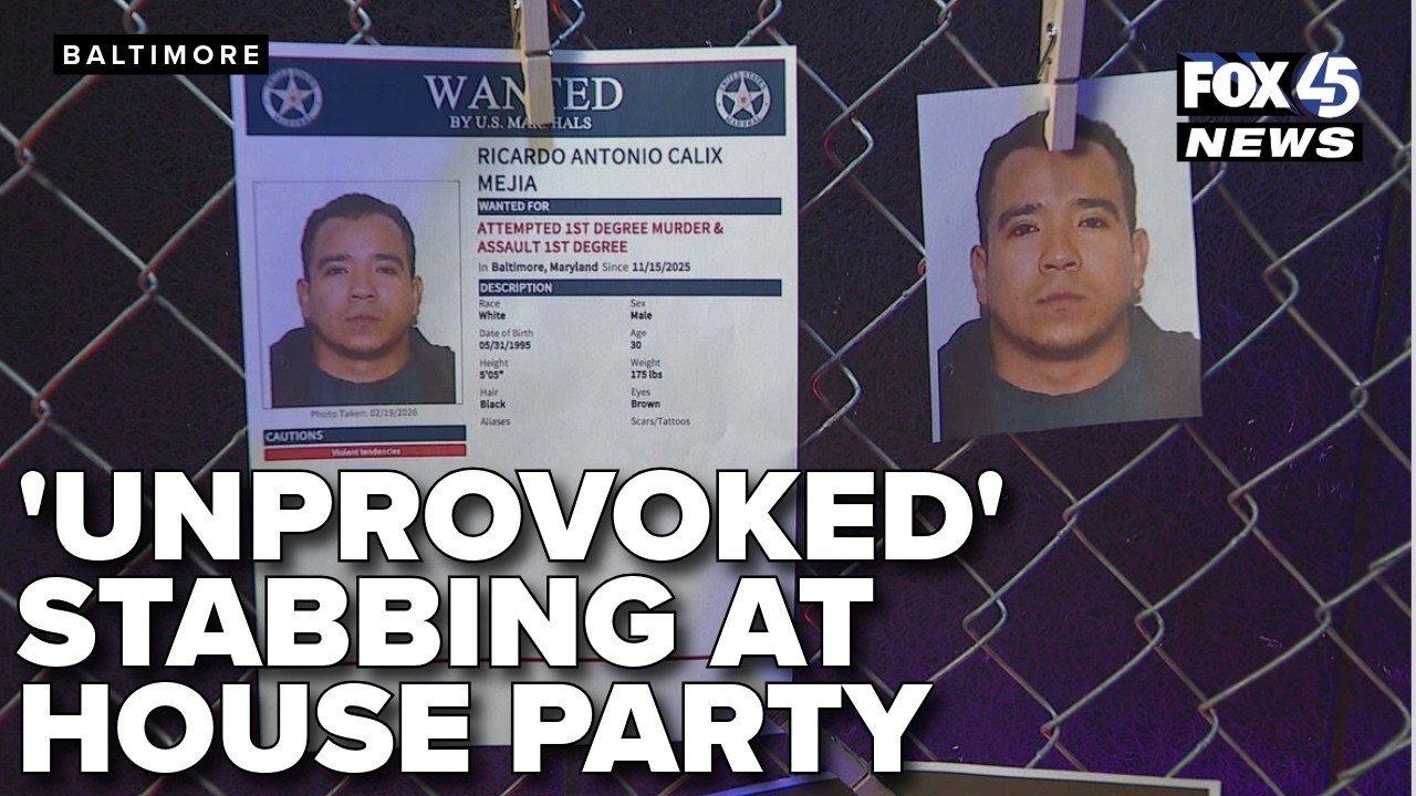 'Unprovoked’ stabbing at Baltimore house party nearly ends in murder, federal agents say