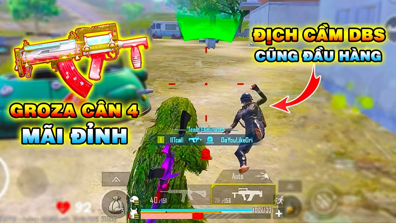 Groza Huyền Thoại Cân 4 | DBS Cũng Phải Đầu Hàng Khi Đối Đầu  [PUBG Mobile]