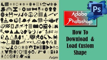 How to install & download custom shape in photoshop