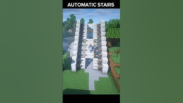 Minecraft Automatic Stairs tutorial #minecraft #minecraftbuilding