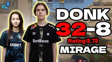 donk (32-8) w/suns1de +VOICE l Mirage | FACEIT Ranked EU | Rating 2.72 | Sep 15, 2025
