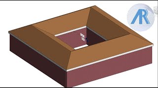 Roof around a courtyard Revit Tutorial