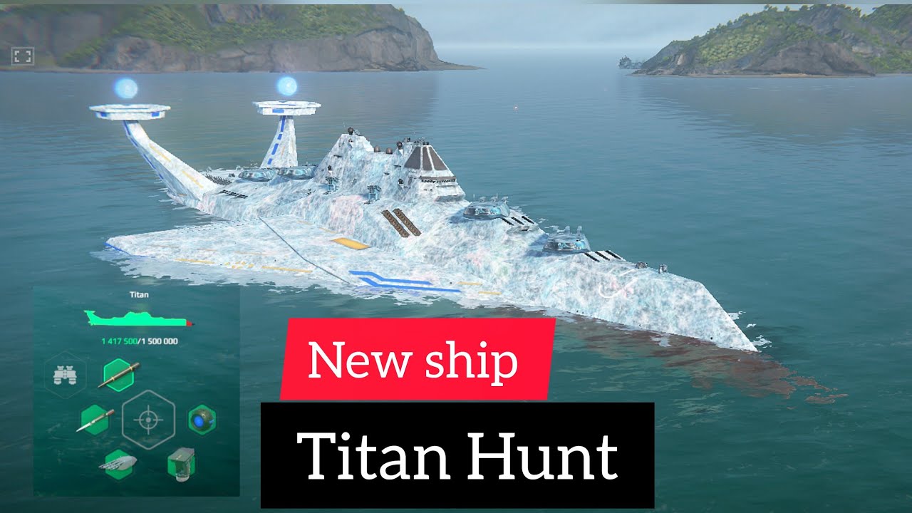 Modern Warships New Titan Hunt Mode Gameplay With Titan Battleship 🔥