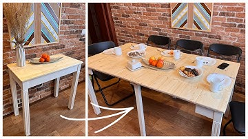 How to Make an Extendable Dining Table || Transformer Table DIY