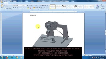 Design & Fabrication of Automated Punching Machine Mechanical project-MBOTS PROJECT INDUSTRY