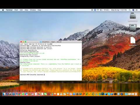 How to Install and SetUp CocoaPods In XCode 9 3 and Swift 4 1 part 3