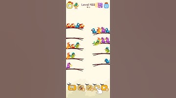 bird sort color game level 422 #gameartdesign #games #gameplay #gamedesign #birdsortcolor