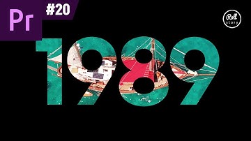 프리미어 프로 강좌 #20 - 영화 인트로 효과! 글씨 안에 영상 넣기 I 트랙매트 네스트