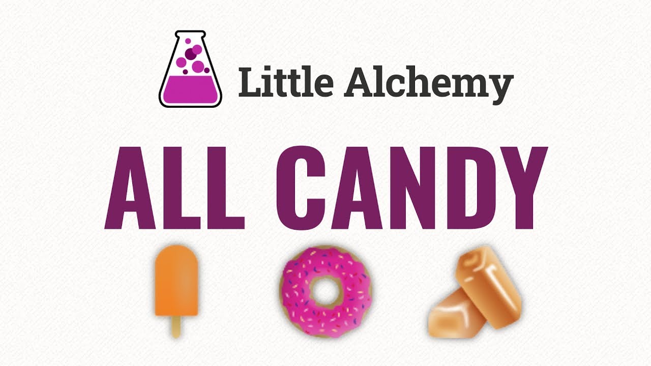 Combinaciones para Little Alchemy: 30 Candy elements 