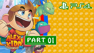 Alex Kidd in Miracle World DX Walkthrough Part 1 - PS4 No Commentary