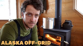 Surviving With Wood Heat In The Land Of ENDLESS SNOW | Off-Grid Cabin Living in Alaska
