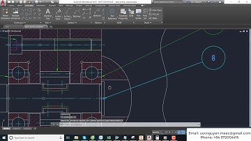 AutoCAD Mechanical 2019 Add Balloons and Parts List