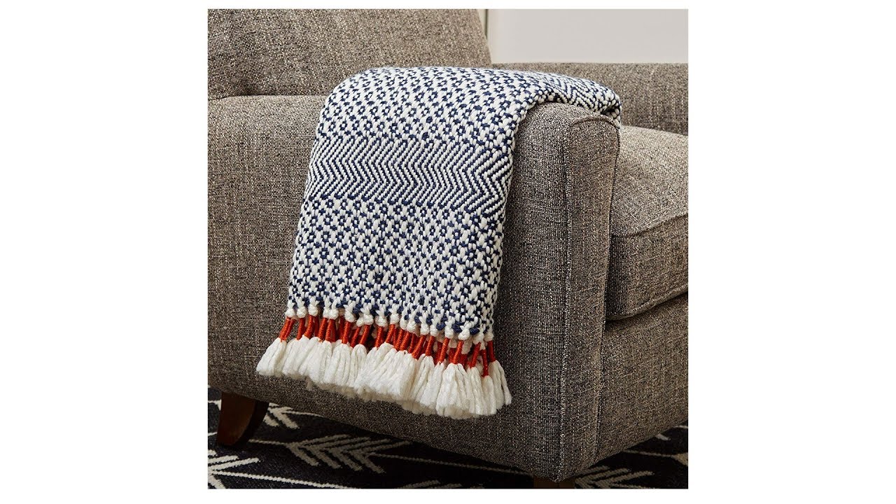 Woven Stripe Fringe Throw Blanket 2021 YouTube