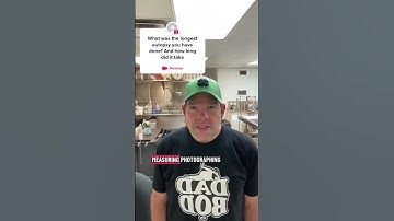 What was the longest autopsy and how long did it take ? #gdubya #autopsytech #morgue