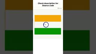 Indian Flag Using Python🔥 #shorts #ytshorts #india