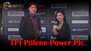 Post Award interview for TPI Polene Power Plc | WBO Awards 2024