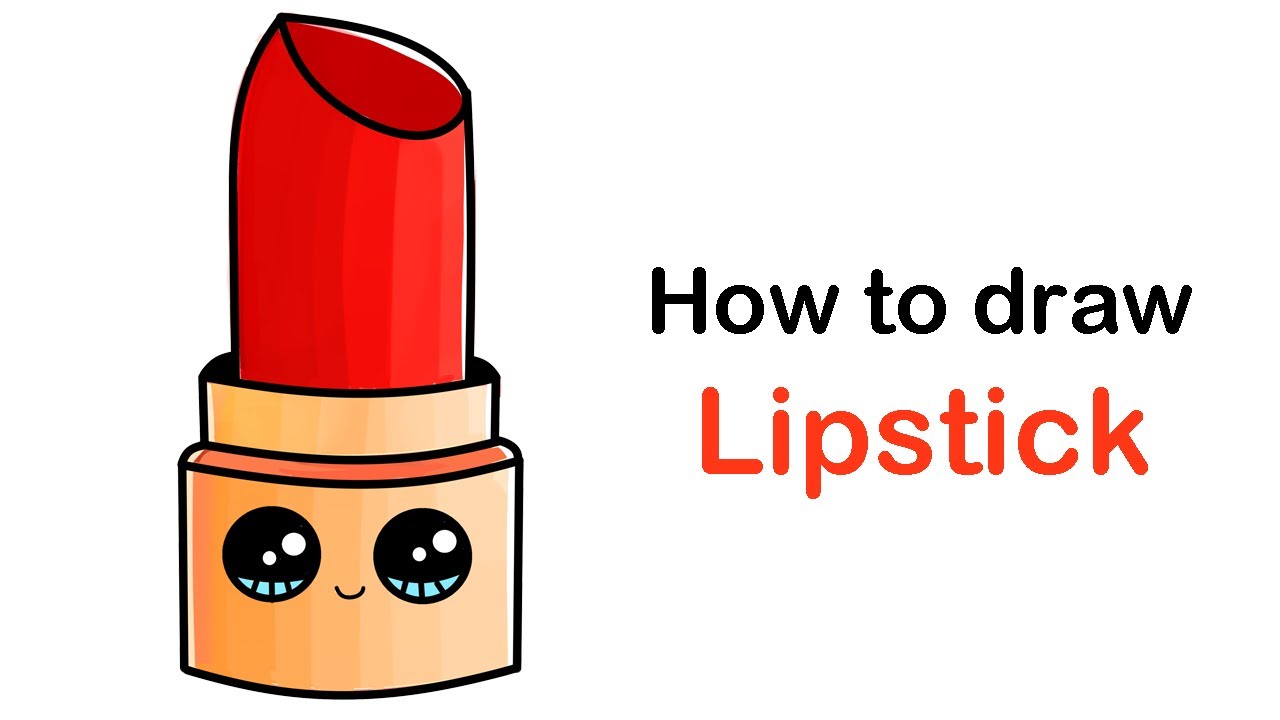 How To Draw Cute Lipstick