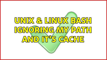 Unix & Linux: Bash ignoring my PATH and it