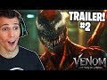 Venom: Let There Be Carnage Official Trailer #2 REACTION!!!