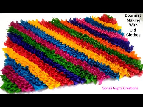 How To Make Doormat/Paydan Banane Ka Tarika/Doormat Making At Home/Super Easy Doormat Idea/mat/Rug