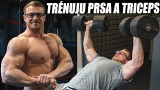 MŮJ TRÉNINK NA PRSA, TRICEPS A RAMENA | Blok 4 + Velký objem práce