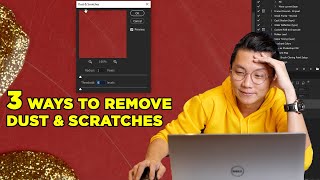Removing dust & scratches in photoshop ...