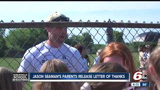 Jason Seaman's family thanks community, first responders for their love and support since shooting