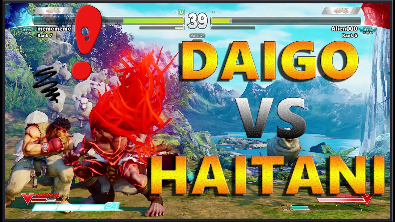 SFV - Daigo (Ryu) vs Haitani (Necalli) Epic Ranked Matches - 1080p60