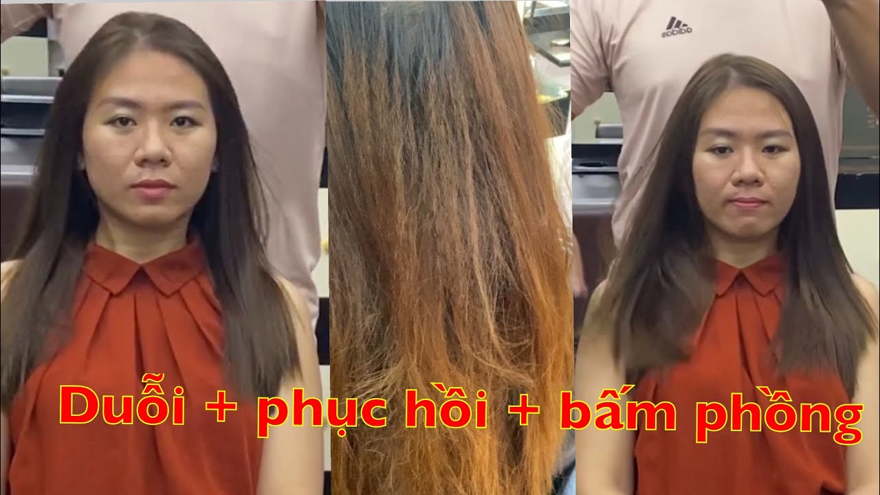 Hướng dẫn duỗi phục hồi Nhuộm nâu tây