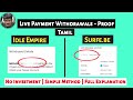 payment proof - IDLE EMPIRE & SURFE.BE Websites | Tamil (Make Money Online)