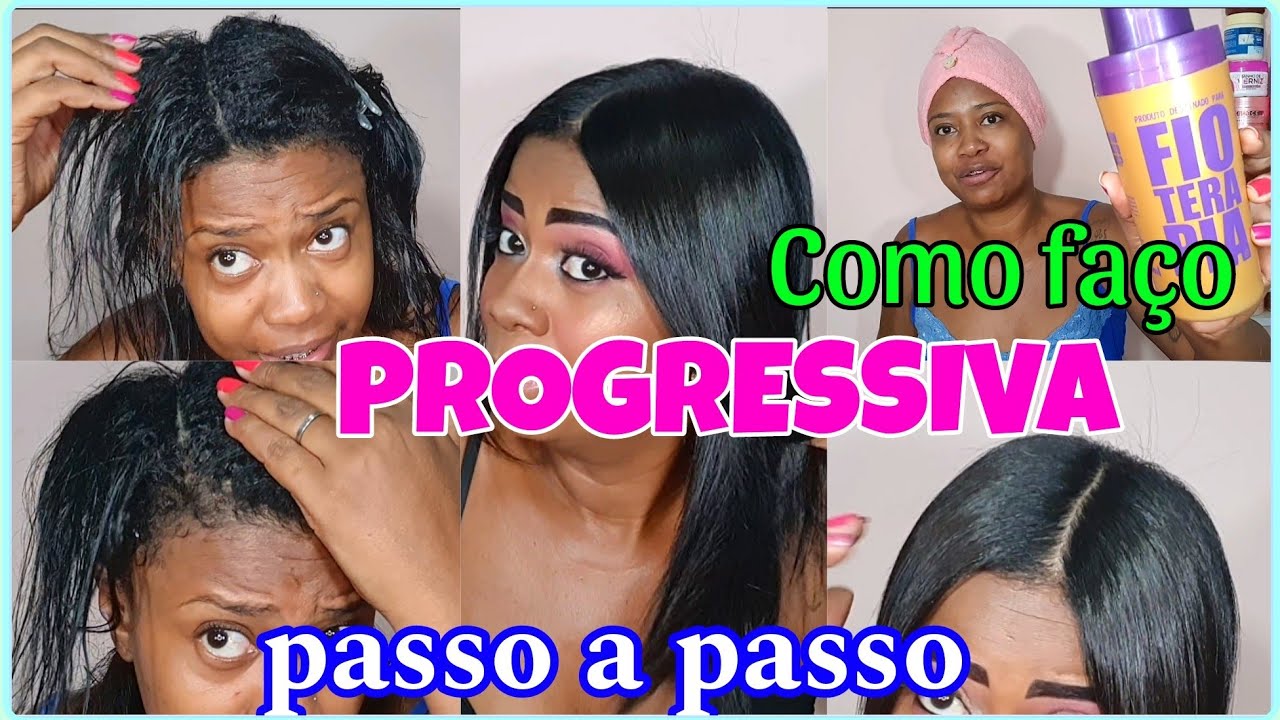 ALISAMENTO COM FIOTERAPIA EM CABELO CRESPO FINO PASSO A PASSO COMO FAÇO PROGRESSIVA SOZINHA EM CASA