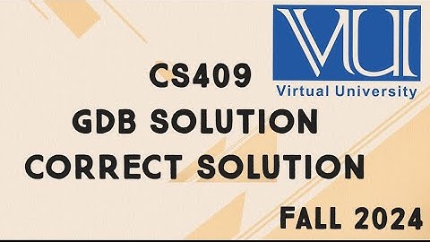 CS409 GDB Solution Fall 2024 | cs409 gdb solution fall 2024