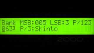 E-mu Proteus 2000 'Protozoa' Rom. Part 3 Proteus 3