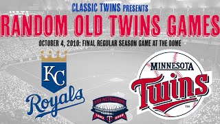 Royals @ Twins: Final Regular Season Game at the Metrodome (10/04/2009)