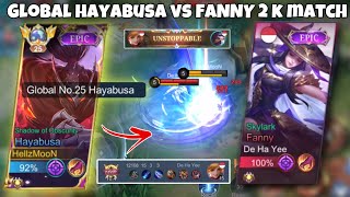 GLOBAL HAYABUSA VS FANNY 2K MATCH! SATU TIM KESUSAHAN LAWAN SATU ORANG INI! LICIN BANGET FANNY NYA!