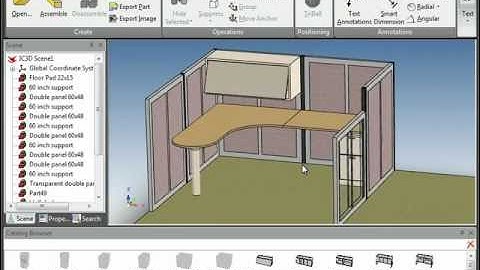 Office Layout SmartAssembly in IRONCAD COMPOSE