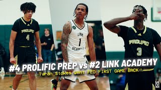 Link Academy vs Prolific Prep GAME OF THE YEAR? Tyran Stokes & AJ Dybantsa WENT FED First Game TG