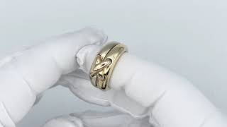 Vidéo: Bague Chaumet "Lien" trois ors 18k vers 2000. Taille 54