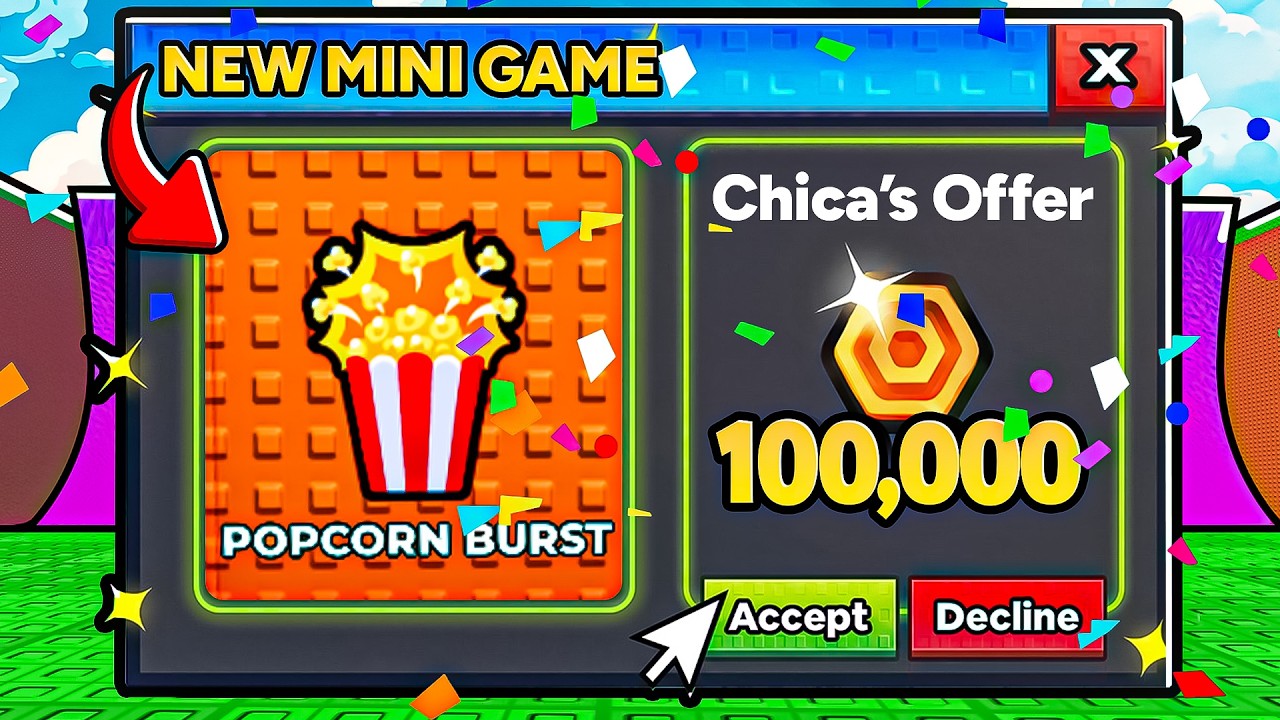 I EARNED 100,000 TOKENS ⭐ IN THE NEW POPCORN MINI GAME IN ESCAPE TSUNAMI FOR BRAINROTS