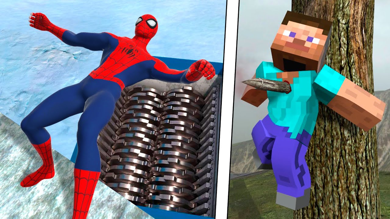 NPC Ragdoll Physics - Epic NPC Falls Compilation #145