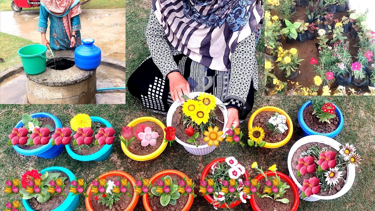 Flowers ki unboxing | Flowers ka kaam karna b aasan nhi hai 💐🌹🌻